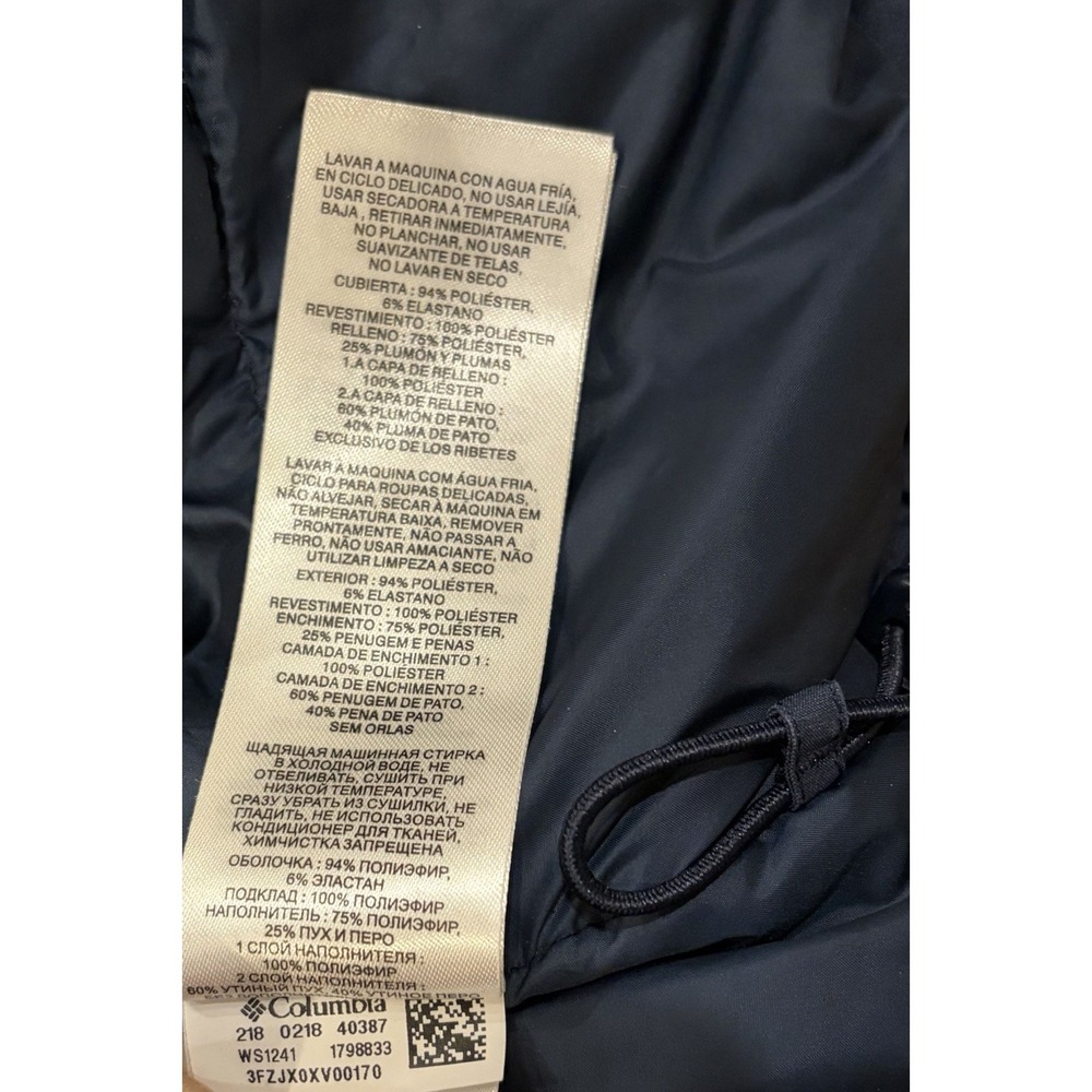 Columbia Men Blue Northbounder Turbo Down Parka Omni-Heat Hooded Jacket Coat XXL - Picture 13 of 13